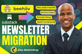 migrate yournewsletter from substack or mailchimp to beehiv substack setup