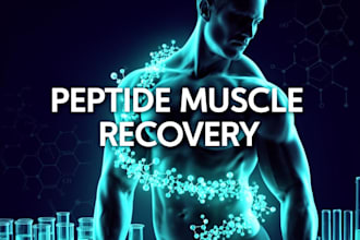 design muscle recovery peptide website scientific, beauty joint hair
