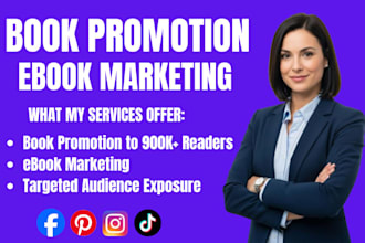 do expert book marketing, amazon kdp promotion to increase daily book sales