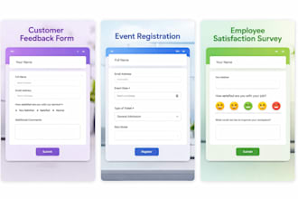 create professional google forms for surveys and registrations