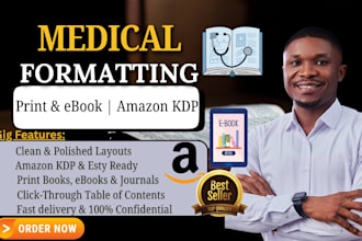 do medical ebook formatting, kdp book publishing, kindle paperback formatting