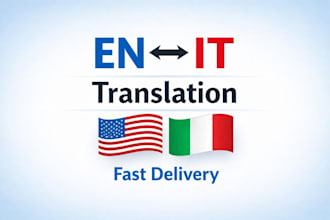 translate english to italian fast