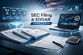 ensure accurate sec filings 10k 10q 8k s1 with full edgar compliance