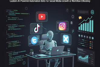 create tiktok bot, twitter x bot, social media bot, instagram bot, youtube bot