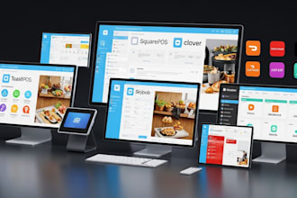 do restaurant toast menu, doordash, ubereats, square pos setup, website design