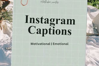 write engaging motivational and emotional instagram captions