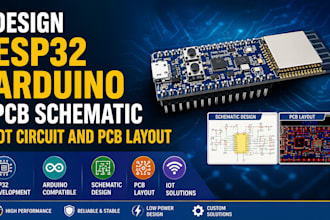 design esp32 arduino pcb schematic iot circuit and pcb layout