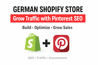 setup german shopify store and grow traffic with pinterest SEO
