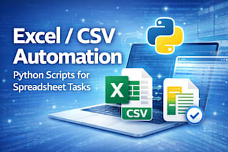 automate excel CSV and spreadsheet tasks with python