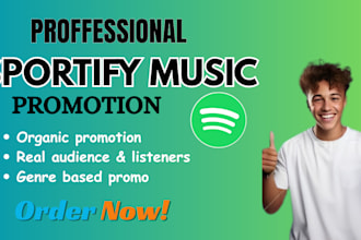 do organic music promotion to real and active listeners worldwide