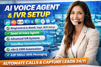 setup ringcentral retell vapi quo 3cx voiceflow n8n synthflow ivr a2p ai agent
