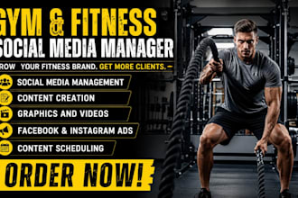 be your fitness social media manager gym instagram tiktok marketing