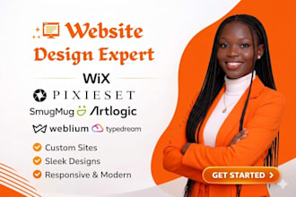 design website on pixieset smugmug artlogic typedream weblium