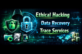 deliver certified ethical hacking, data recovery, location trace and fund trace