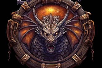 do a fantasy game logo