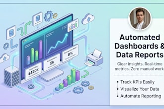 create automated dashboards and data reports to monitor your metrics