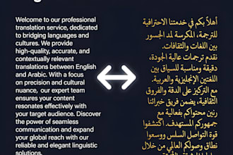 translate english, arabic, and persian professionally