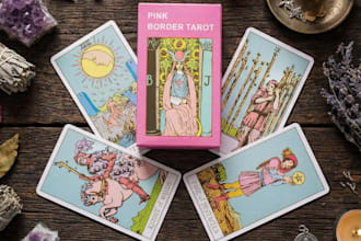 design tarot card oracle card illustration vintage art nouvea dark art card game