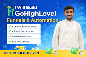 set up gohighlevel CRM, funnels and marketing automation