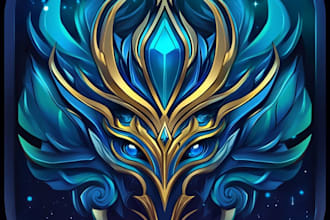 do a fantasy game logo