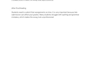 proofread and edit your assignments, essays, and projects professionally
