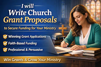 write church grant proposals and nonprofit funding applications