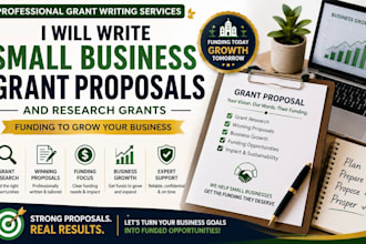 write small business grant proposals and research grants