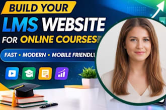 do elearning website, online course website, lms website using learndash, docebo