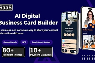 develop ai digital business card builder, URL shortener and qr codes