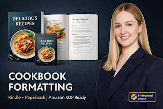 format your cookbook or recipe book for kindle and print
