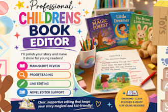 be your childrens book editor for proofreading and manuscript review