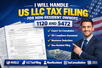 handle US llc tax filing for non resident owners 1120 and 5472