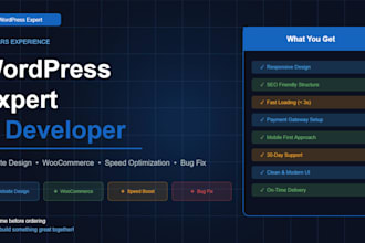 design a professional wordpress website, woocommerce store, speed optimization