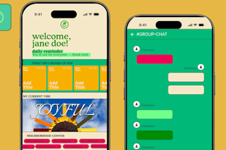 design a modern UX UI for your mobile app or website