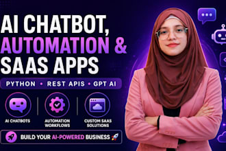 build ai powered chatbot, automation workflow, and saas app with python and rest