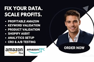 do amazon fba product research, PPC, shopify tracking
