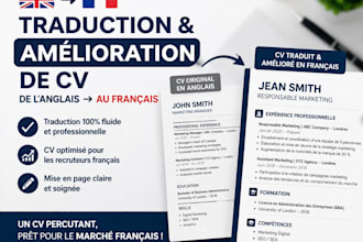 correct your CV or letter of motivation