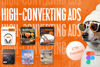 design high converting static ads for facebook and instagram