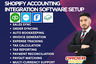 setup shopify accounting integration quickbooks xero freshbooks zoho books