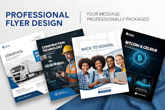 design custom flyers, posters and brochures