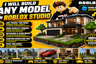 build any model in roblox studio for you