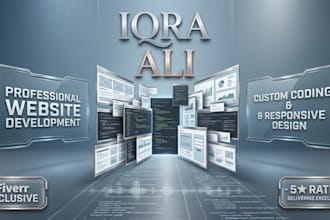 be full stack web developer for website development