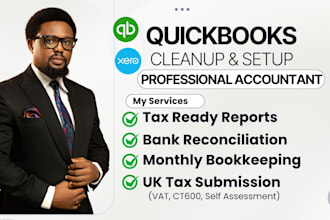 do quickbooks clean up amazon accounting, bookkeeping, UK vat, UK tax accountant