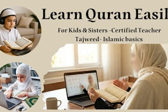 teach quran to kids and sisters with proper tajweed