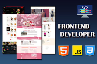 create frontend design with interactive web features