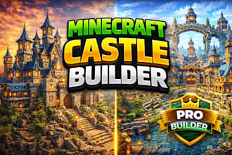 build minecraft castles, villages, hubs, spawns and bases