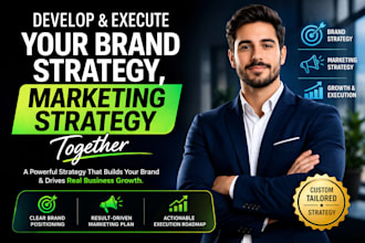 develop and execute your brand strategy, marketing strategy together