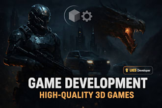 do unreal engine game development, develop unreal engine game, ue5, 6 blueprints