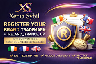register your trademark in ireland, france, russian UK for amazon fba protection