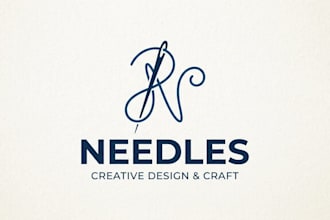 design a clean and creative needles logo for your brand